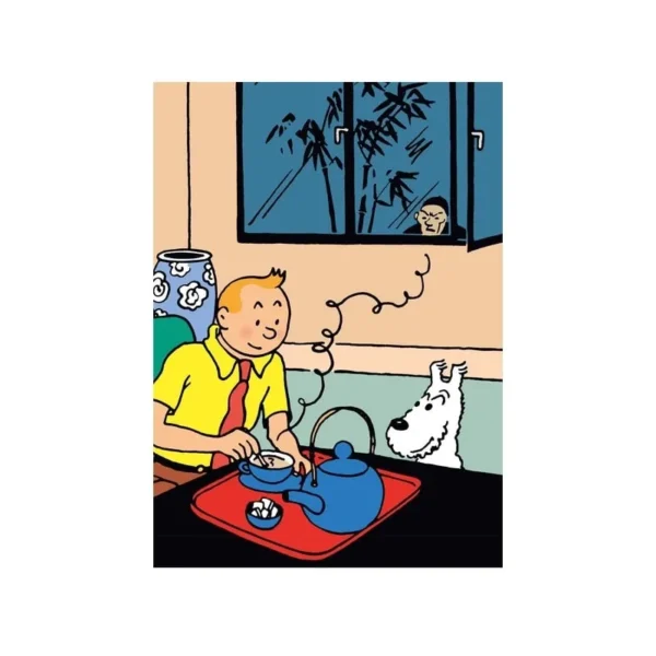Tintin Plastic Folder - Tintin and the Blue Lotus 2 (Size A4)