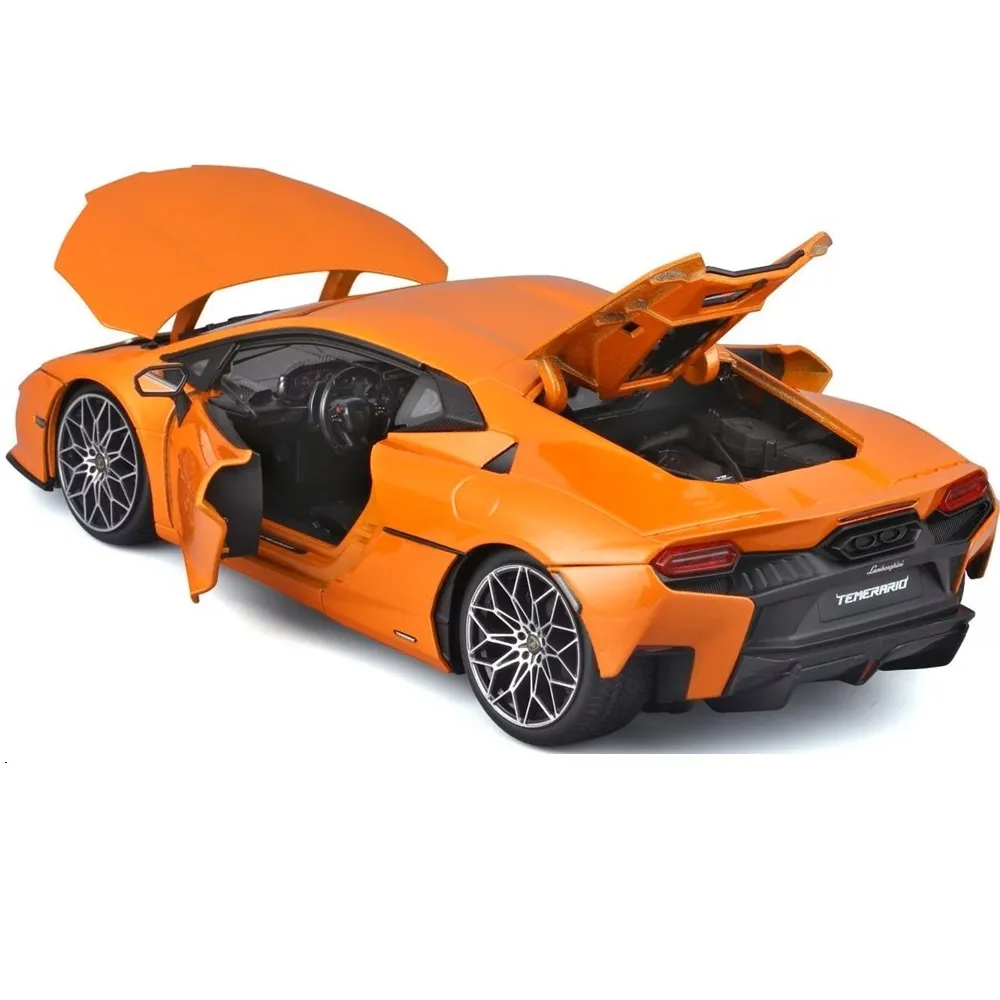 Bburago 1/18 Scale Lamborghini Temerario Diecast Car Model for 14+ Years (Orange) - Image 3