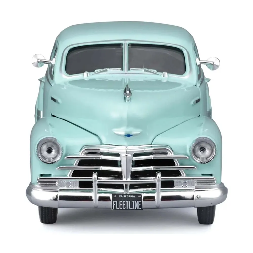 Maisto 1:25 Scale 1948 Chevrolet Fleetline Aerosedan Diecast Car Model (Green) - Image 4