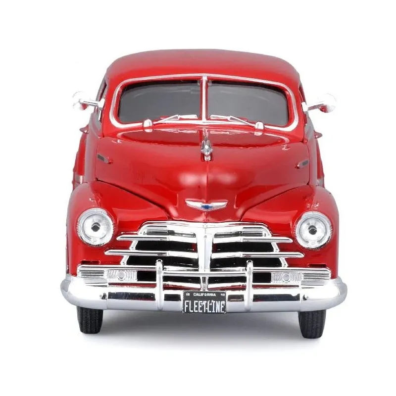 Maisto 1:25 Scale 1948 Chevrolet Fleetline Aerosedan Diecast Car Model (Red) - Image 5