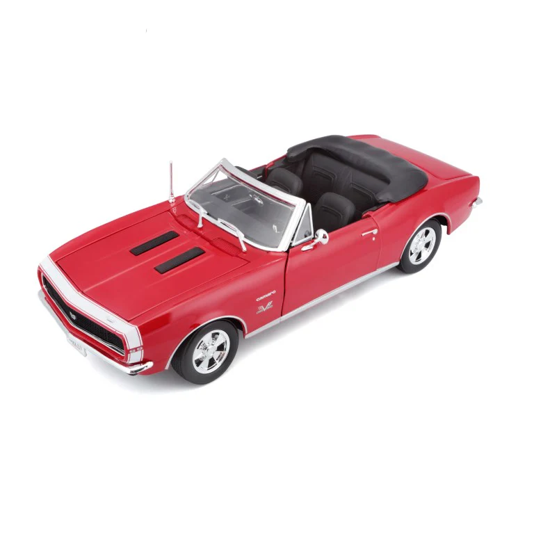 Maisto 1:18 Scale 1966 Chevrolet Camaro SS 396 Diecast Car Model (Red) - Image 2