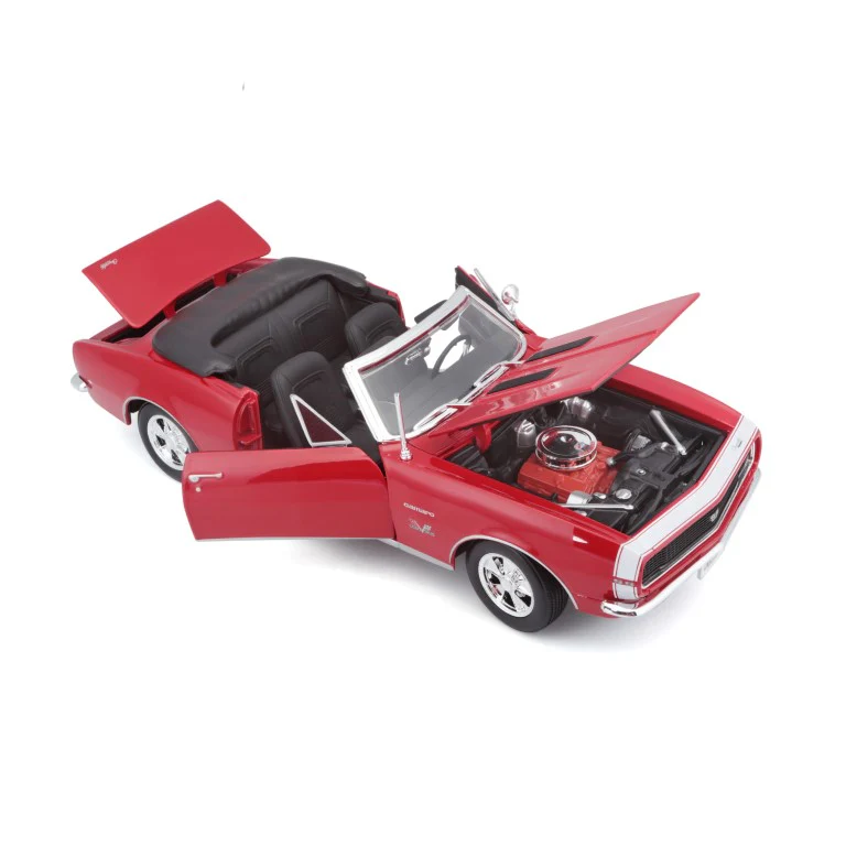 Maisto 1:18 Scale 1966 Chevrolet Camaro SS 396 Diecast Car Model (Red) - Image 4