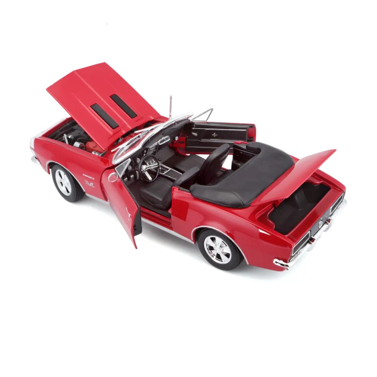 Maisto 1:18 Scale 1966 Chevrolet Camaro SS 396 Diecast Car Model (Red) - Image 3