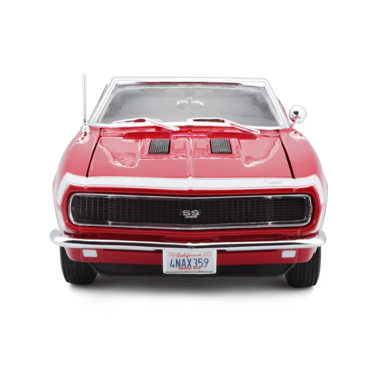 Maisto 1:18 Scale 1966 Chevrolet Camaro SS 396 Diecast Car Model (Red) - Image 7