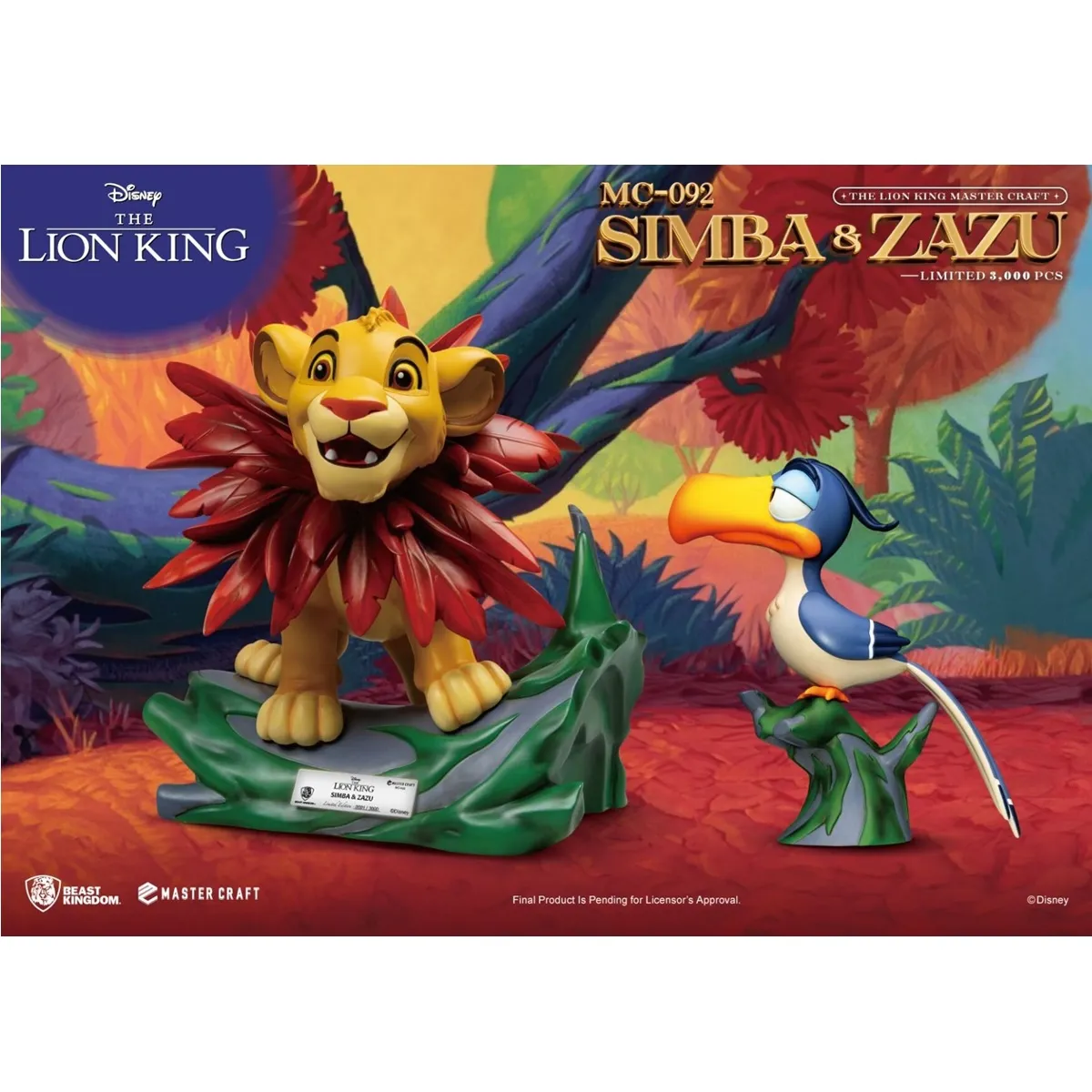 Beast Kingdom The Lion King Master Craft Little Simba & Zazu MC-092 Statue (Limited Edition) - Image 3