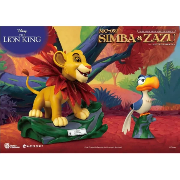 Beast Kingdom The Lion King Master Craft Little Simba & Zazu MC-092 Statue (Limited Edition) - Image 4