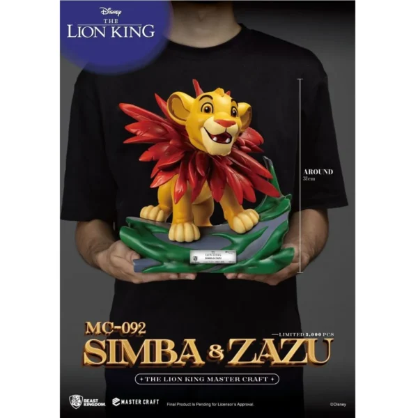 Beast Kingdom The Lion King Master Craft Little Simba & Zazu MC-092 Statue (Limited Edition) - Image 5