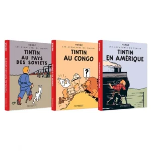 Tintin Book - Box Set 3 Albums Tintin Colorized Version (French)