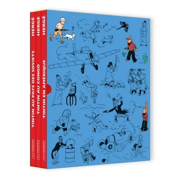 Tintin Book - Box Set 3 Albums Tintin Colorized Version (French) - Image 2