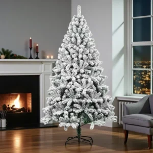 BIANCA Christmas Tree with frosting by SWEN - 4 feet