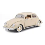 bburago 1/18 scale kafer beetle 1955 diecast model white