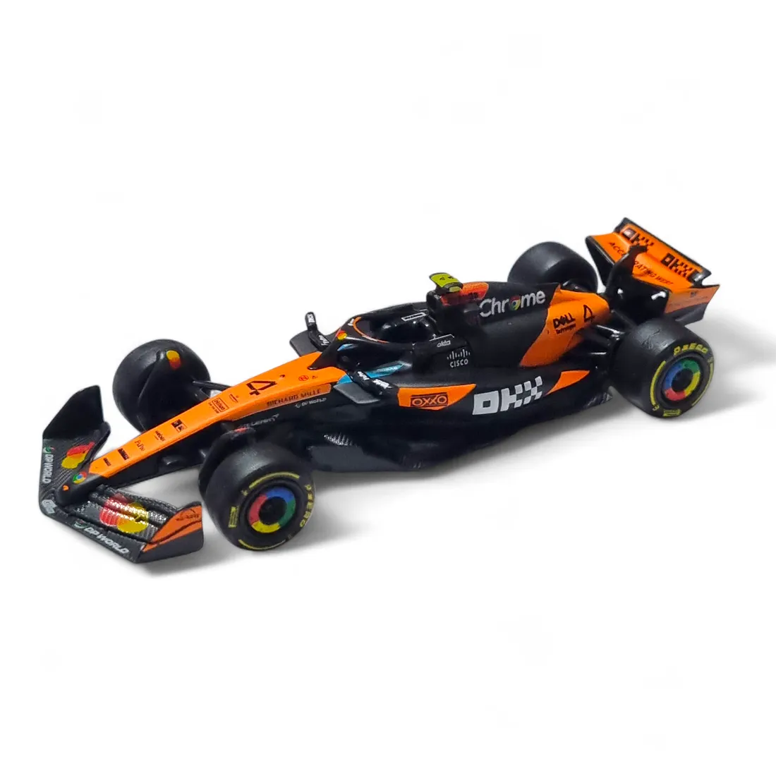 bburago 1/64 2025 mclaren mcl 39 formula 1 diecast model #4 lando norris
