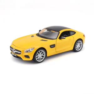Maisto Collector's Collection 1/24 Scale Mercedes-AMG GT Diecast Model for 14+ Years (Yellow) Plex Case