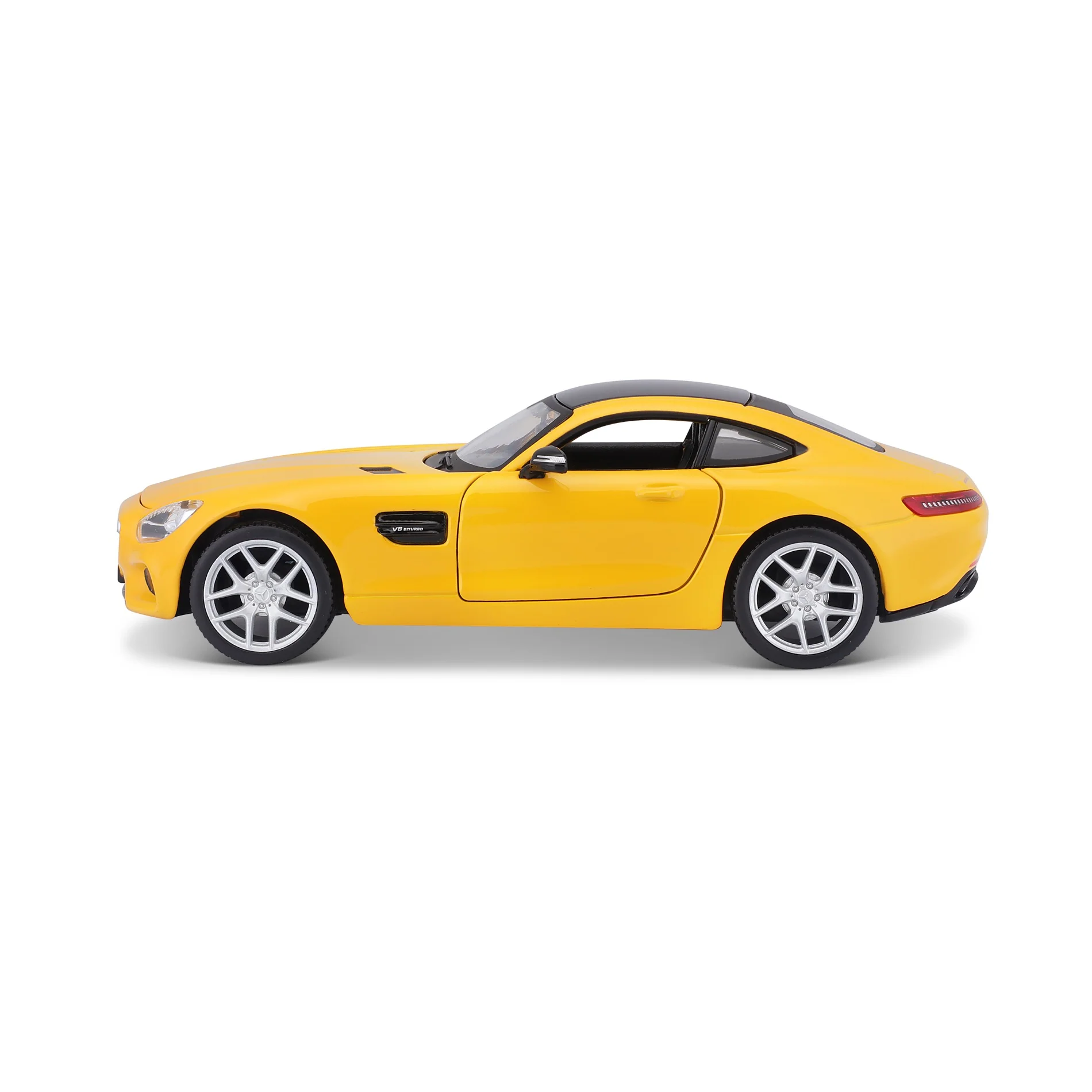 Maisto Collector's Collection 1/24 Scale Mercedes-AMG GT Diecast Model for 14+ Years (Yellow) Plex Case - Image 4