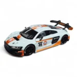 motormax 1/24 scale audi r8 lms gt3 diecast scale model with gulf livery