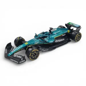 bburago 1/43 aramco racing aston martin formula 1 car model lance stroll