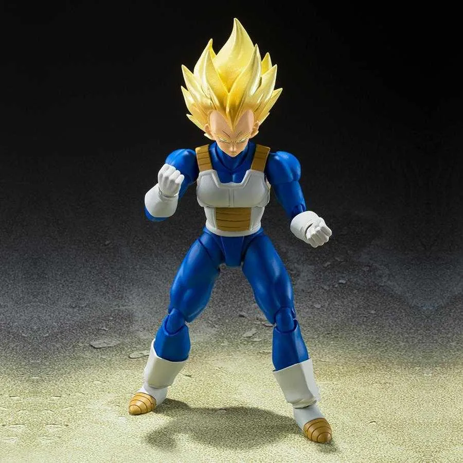 SH Figuarts Dragonball Z Super Saiyan Vegeta - Awakened Super Saiyan Blood Action Figure by Tamashii Nations - Image 4