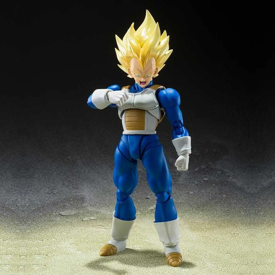 SH Figuarts Dragonball Z Super Saiyan Vegeta - Awakened Super Saiyan Blood Action Figure by Tamashii Nations - Image 2