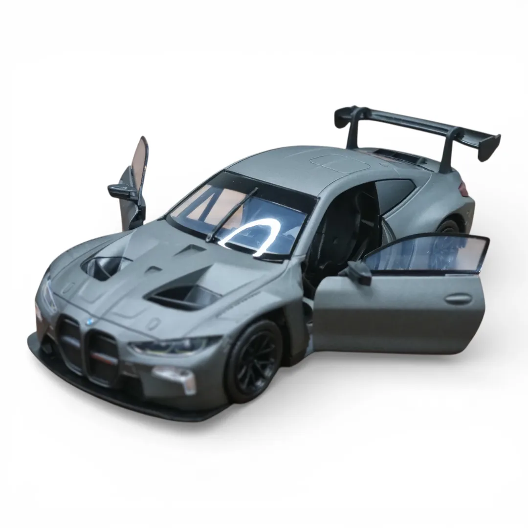 Motormax 1/24 Scale BMW M4 GT3 Diecast Scale Model (Mat Grey) - Image 4