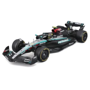 Bburago 1/24 Mercedes-AMG F1 W15 #44 Lewis Hamilton Diecast Model with Plex Case