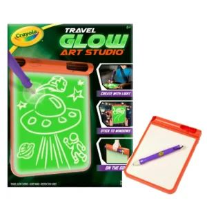 crayola glow dark studios travel toy for kids 6+ Years