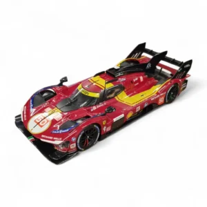 Bburago Racing 1/24 Scale #50 Ferrari 499P 2025 24h LeMans Winner Diecast Car Model for Collectors 14+
