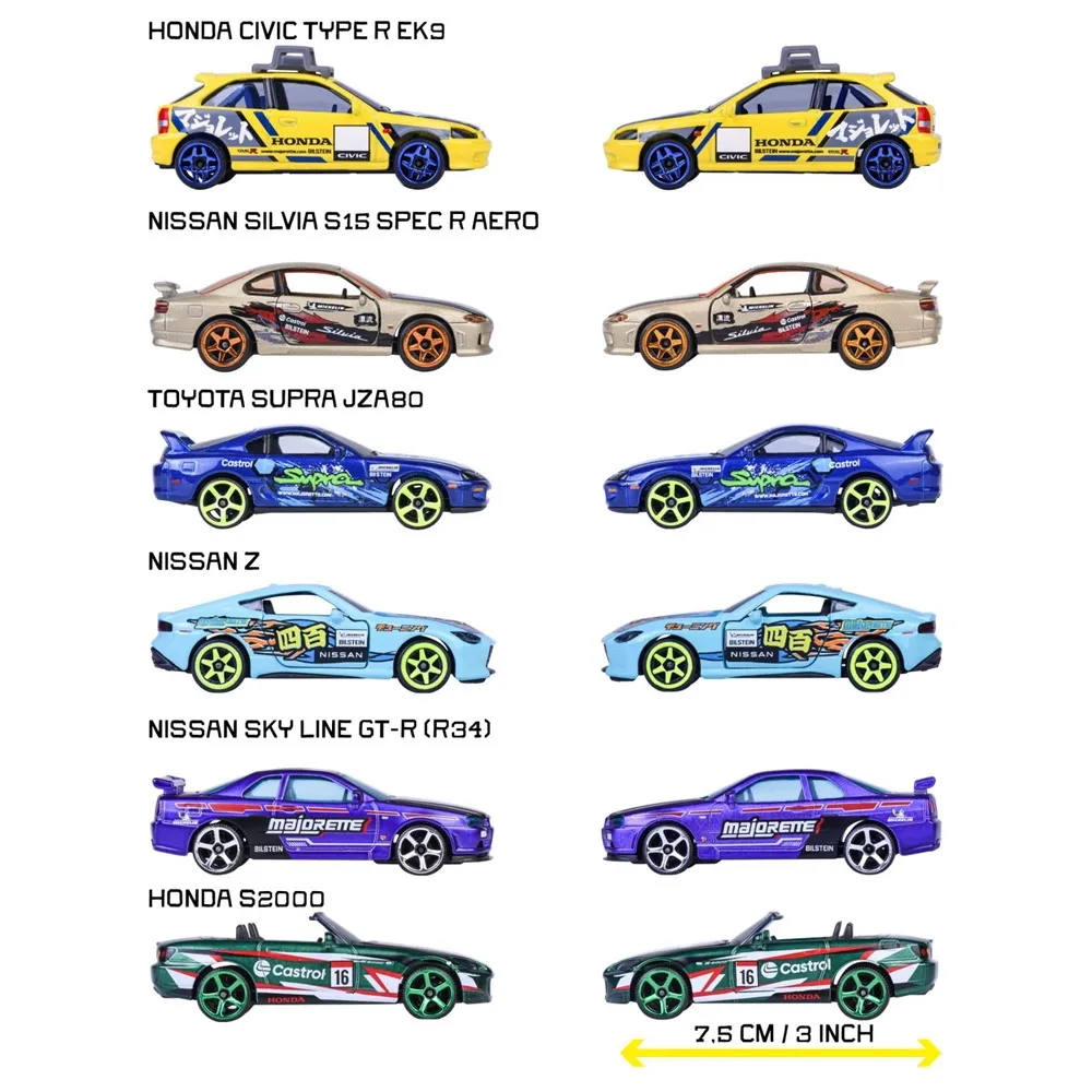 Majorette 1:64 Scale JDM Legends Deluxe Moving Parts - Honda S2000 - Image 3