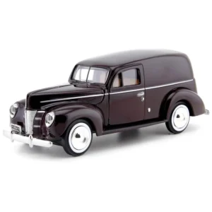 motormax 1/24 scale 1940 ford delivery diecast model burgundy