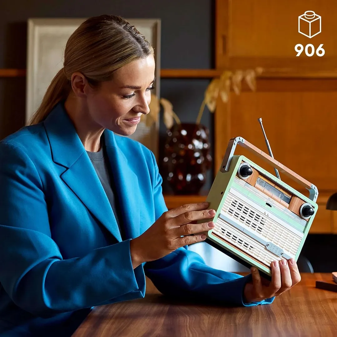 Lego Icons Retro Radio Music Home Decor Building Set for 18+ Years 10334 - Image 2