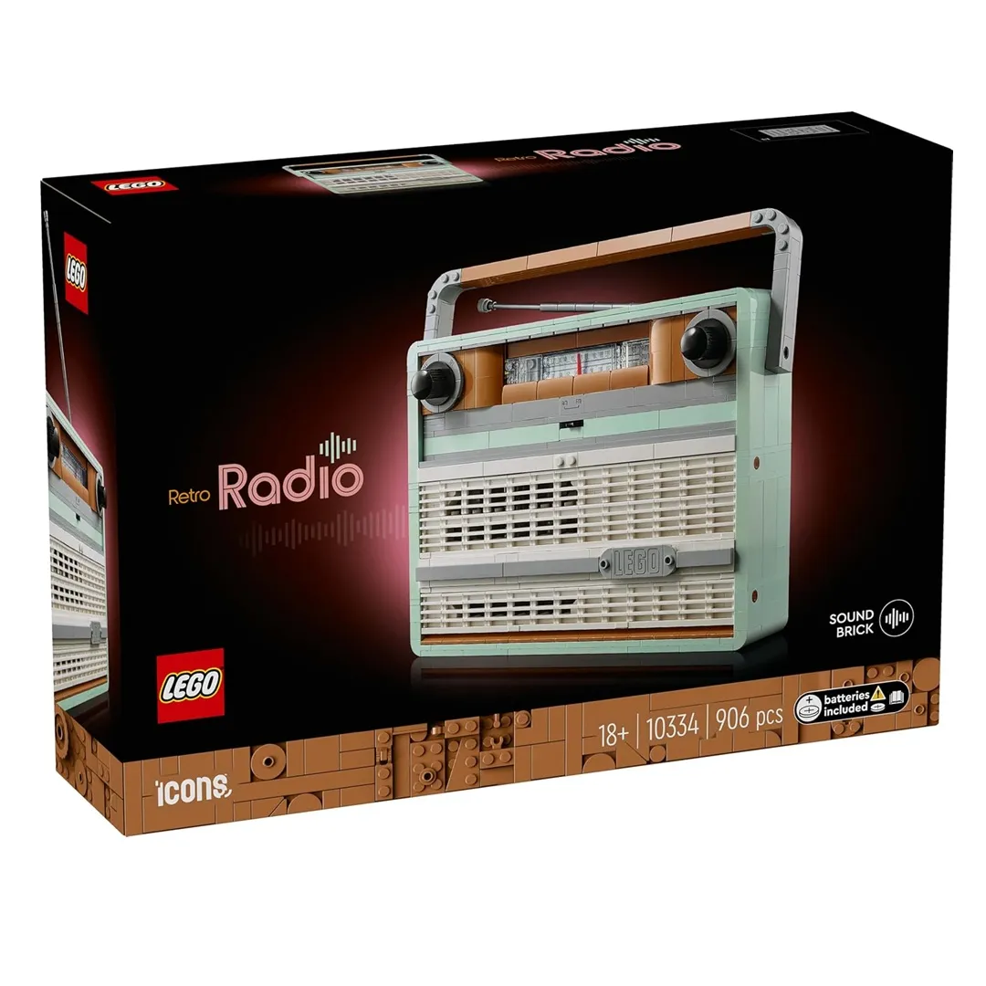 Lego Icons Retro Radio Music Home Decor Building Set for 18+ Years 10334 - Image 5