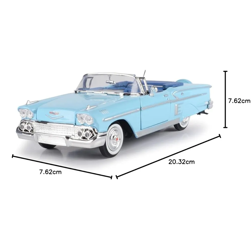 Motormax 1/24 Scale 1958 Chevry Impala Diecast Model - Image 4