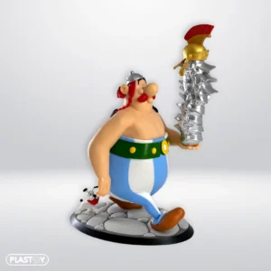 Plastoy Obelix with Pile of Helmets Figure (Height 20.5 cms) (40099)