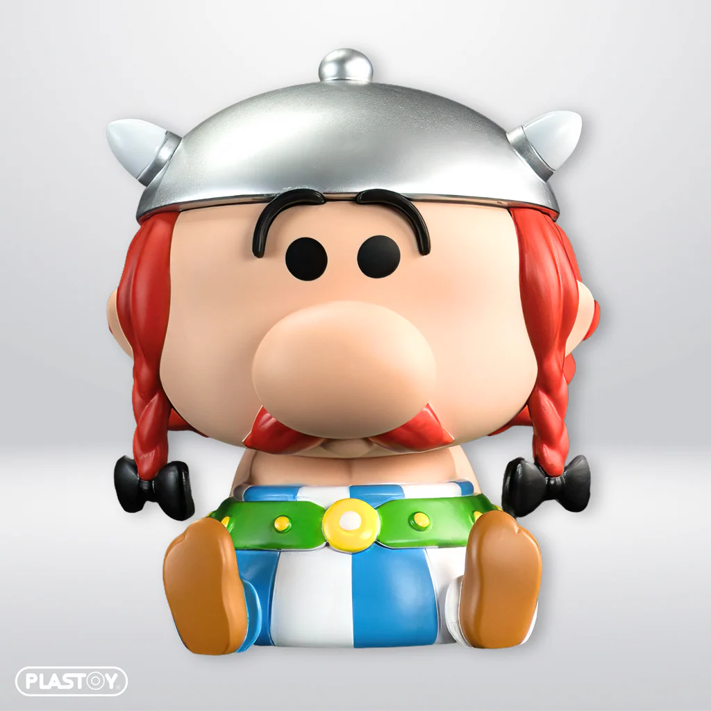 Plastoy Asterix - Chibi Obelix Piggy Bank - New Edition Collectible for 14+ Years