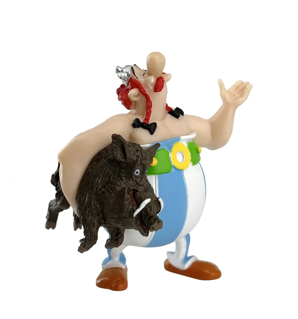 Asterix PVC Figurine - Obelix Carrying A Boar 60612