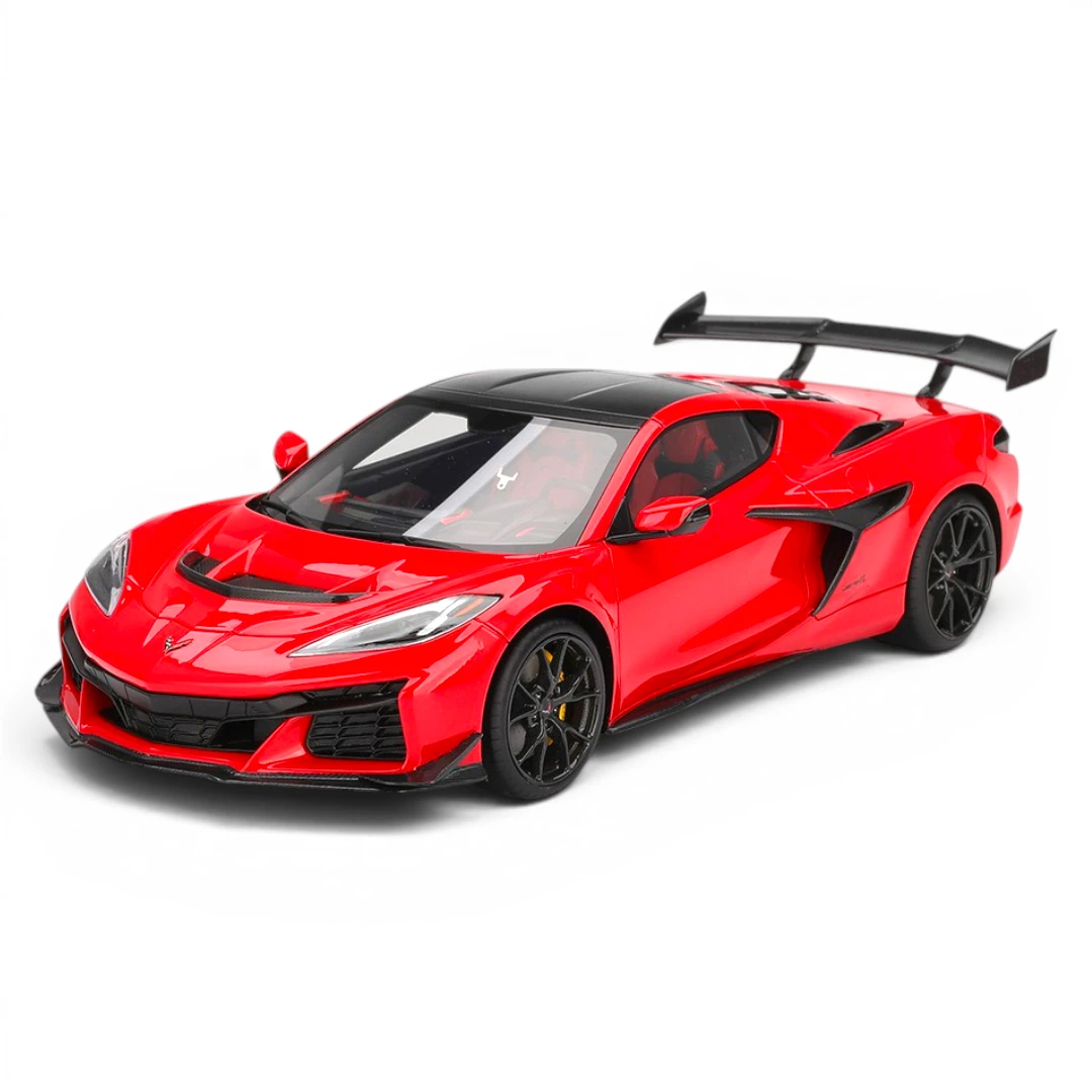 Maisto 1/24 Scale Corvette ZR1 Coupe Diecast Model for 14+ Years (with Plex Case) Red