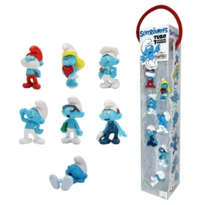 Plastoy Series Tube of 7 Smurf Collectible figures 70392