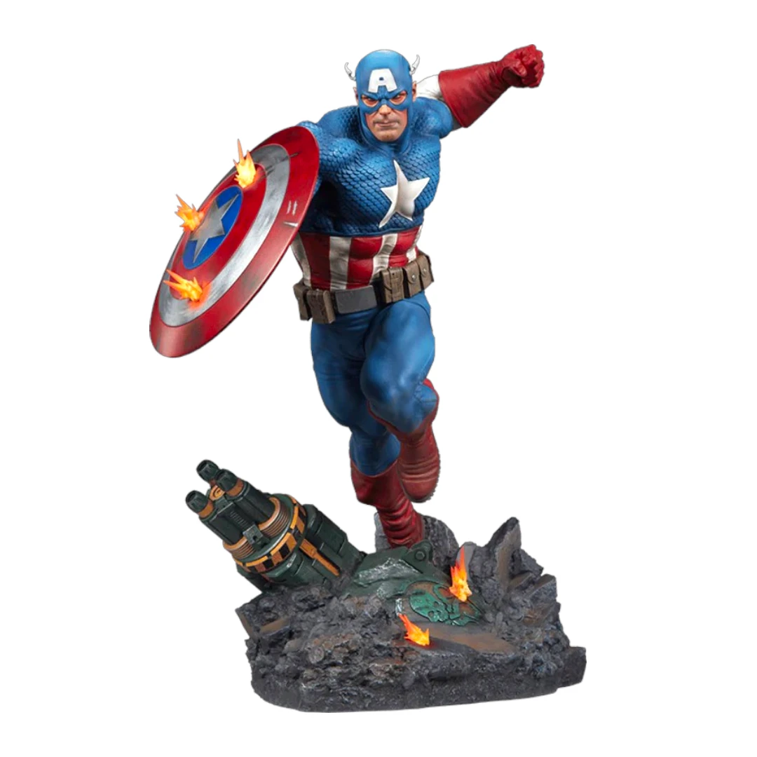 Captain America Premium Format Statue By Sideshow Collectibles (Without Box) Height 53 cms