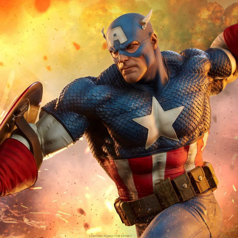 Captain America Premium Format Statue By Sideshow Collectibles (Without Box) Height 53 cms - Image 5