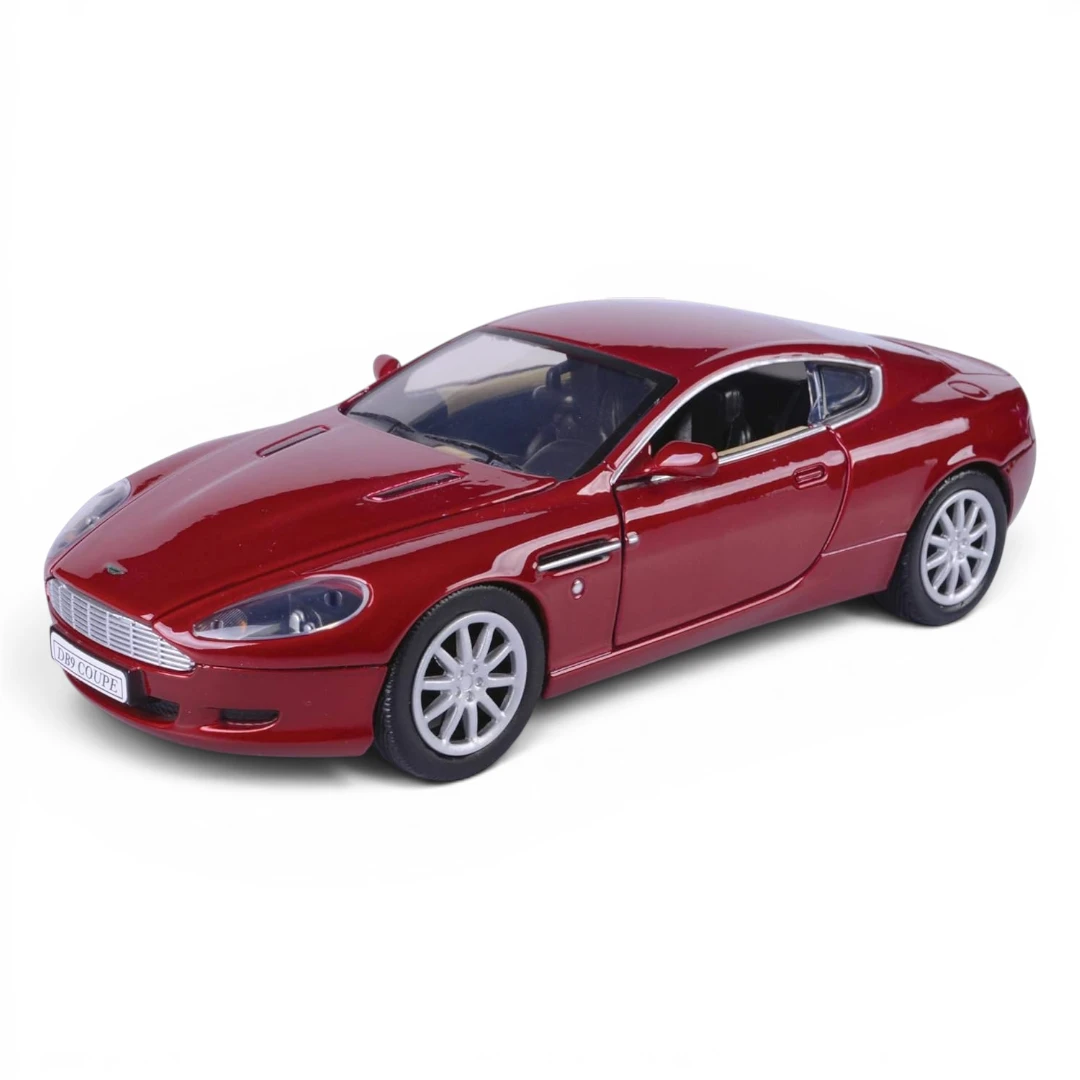 motormax 1/24 scale aston martin db9 diecast model cherry red