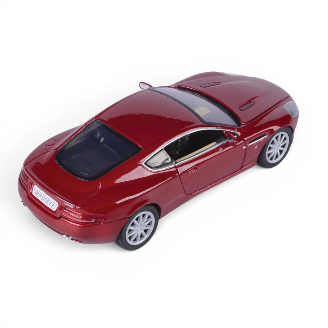 Motormax 1/24 Scale Aston Martin DB9 Coupe Diecast Scale Model for 14+ Years (Cherry Red) - Image 3