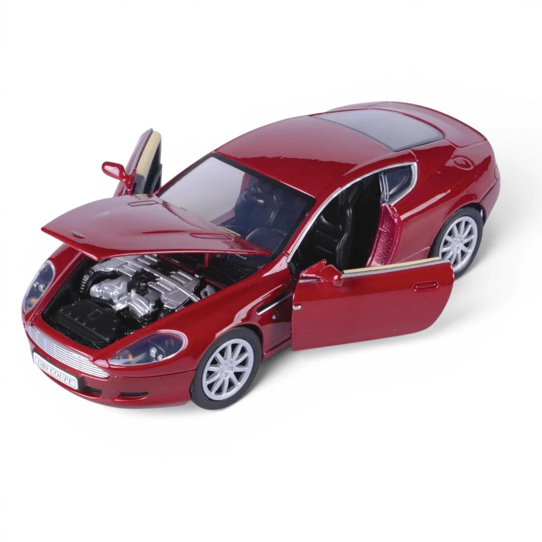 Motormax 1/24 Scale Aston Martin DB9 Coupe Diecast Scale Model for 14+ Years (Cherry Red) - Image 4