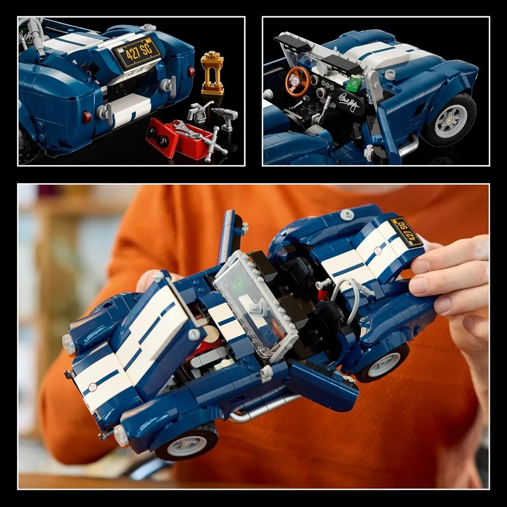 Lego Icons Shelby Cobra 427 S/C Model Car Kit for Adults 10357 - Image 4