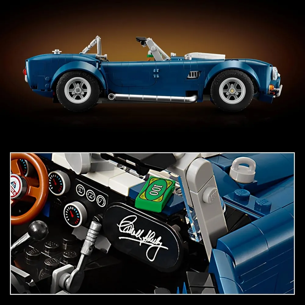 Lego Icons Shelby Cobra 427 S/C Model Car Kit for Adults 10357 - Image 5