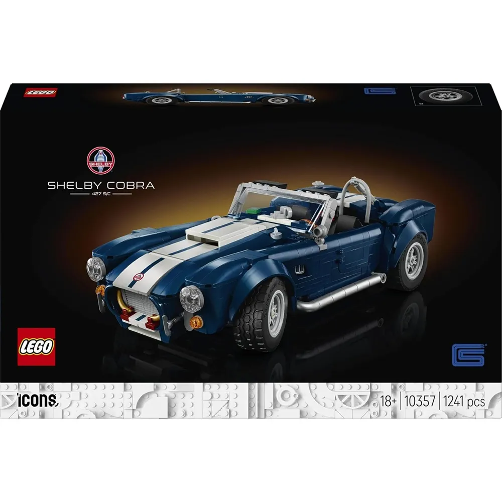 Lego Icons Shelby Cobra 427 S/C Model Car Kit for Adults 10357 - Image 7