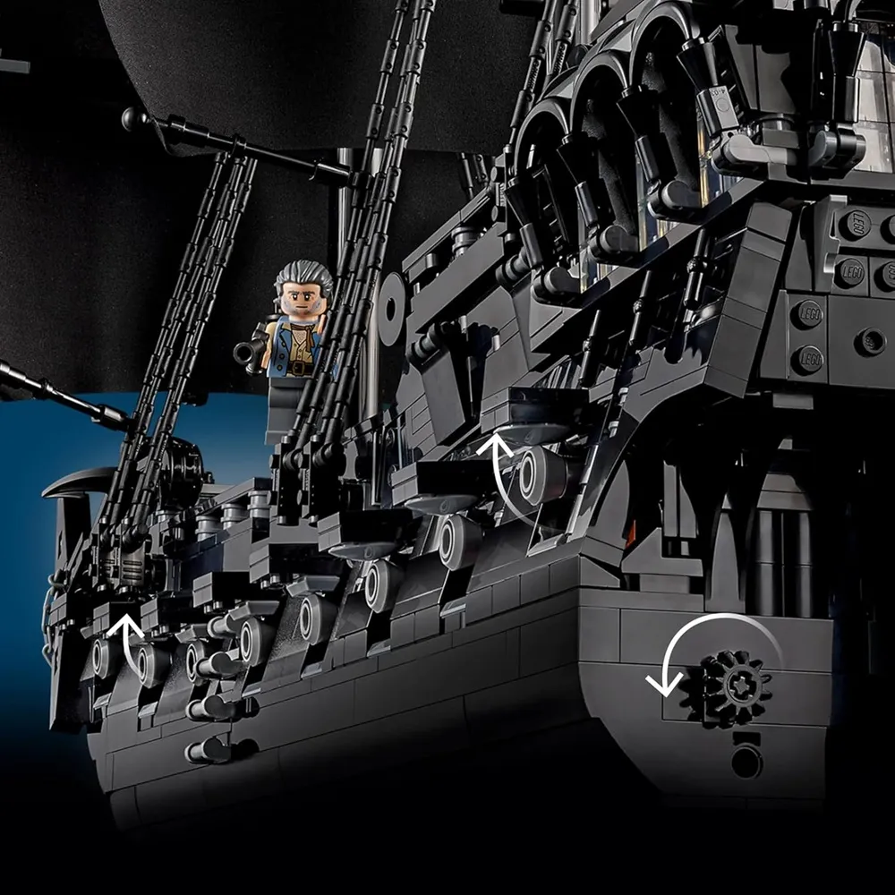 Lego Icons Captain Jack Sparrow’s Pirate Ship Model Building Kit for Adults 10365 - Image 6