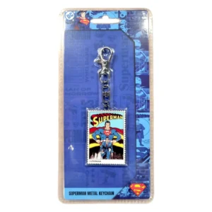 Superman Stamp Metal Keychain & Bag Charm