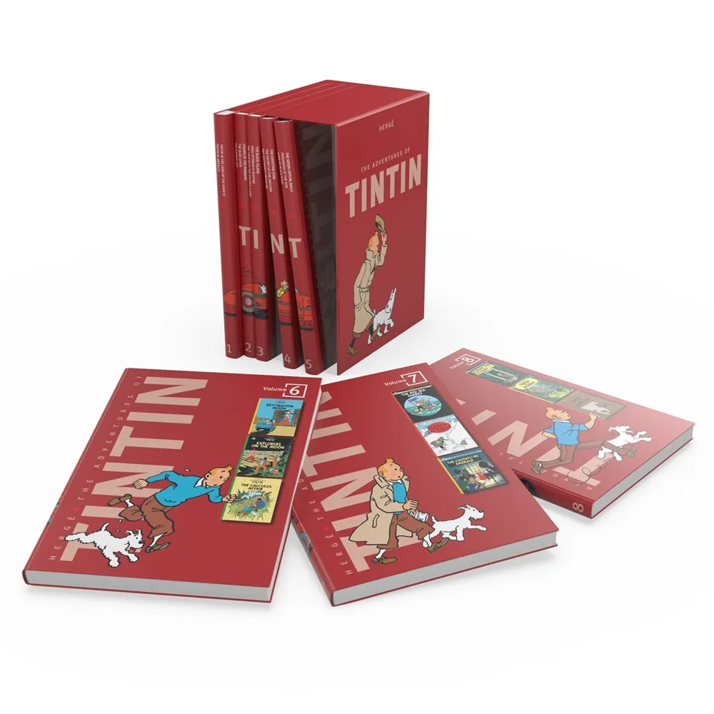 The Tintin Collection Box Set of 8 Volumes (Hardcover) - Image 2