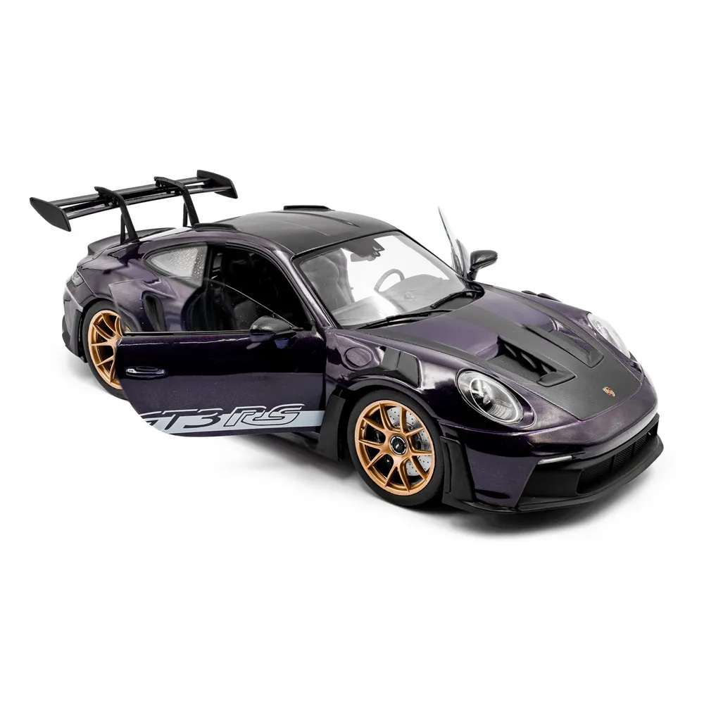 Solido 1:18 Scale 2024 Porsche 911 GT3 RS Weissach Package Viola Purpe Metallic - Image 4