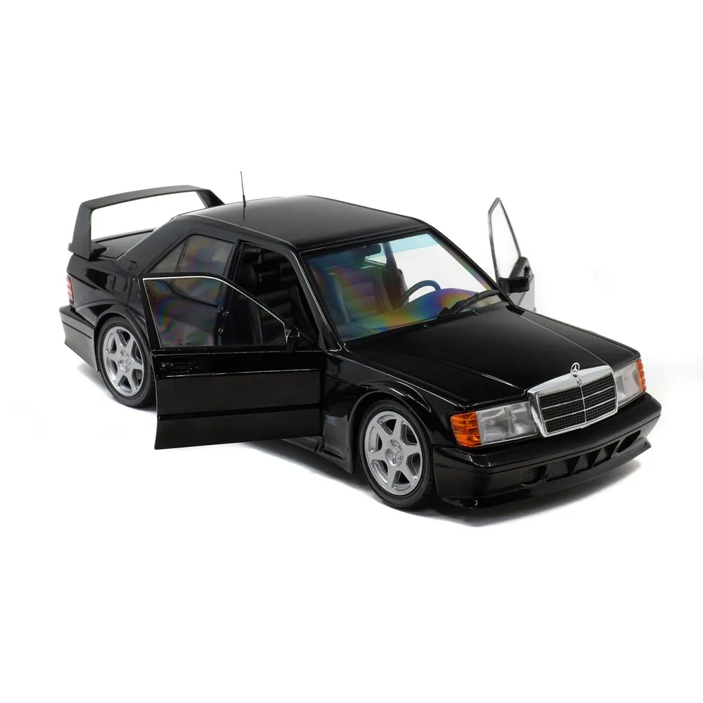 Solido 1:18 Scale 1990 Mercedes-Benz 190 Evo II W201 (Black) Diecast Scale Model - Image 2