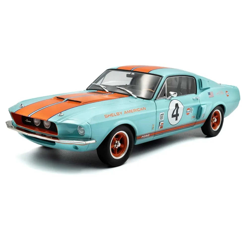 Solido 1:18 Scale Shelby GT500 Gulf Racing Tribute Diecast Scale Model
